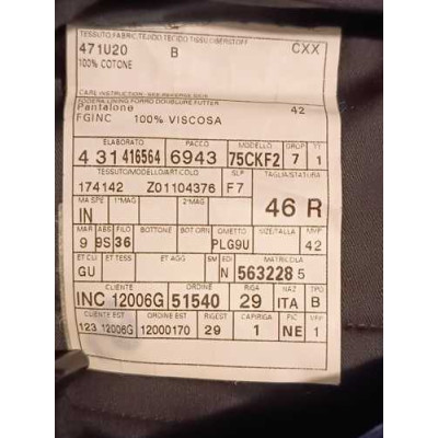 Gucci - Pantalone da uomo in cotone di colore blu scuro - Italianfashionglam