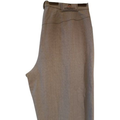 Marina Rinaldi - Pantalone glam da donna in lana grigio - Italianfashionglam