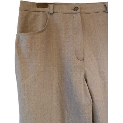 Marina Rinaldi - Pantalone glam da donna in lana grigio - Italianfashionglam