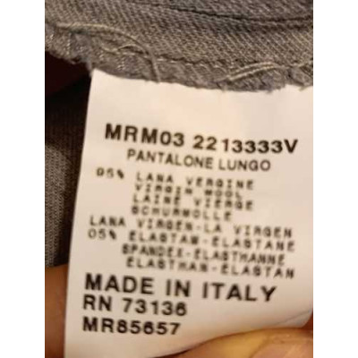 Marina Rinaldi - Pantalone glam da donna in lana grigio - Italianfashionglam