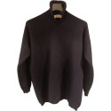 Brunello Cucinelli - Pullover da uomo in lana cashmere e seta blu scuro - Italianfashionglam