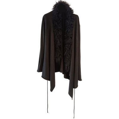 Twin Set - Cardigan da donna in misto lana di color nero - Italianfashionglam