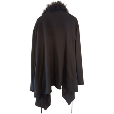 Twin Set - Cardigan da donna in misto lana di color nero - Italianfashionglam