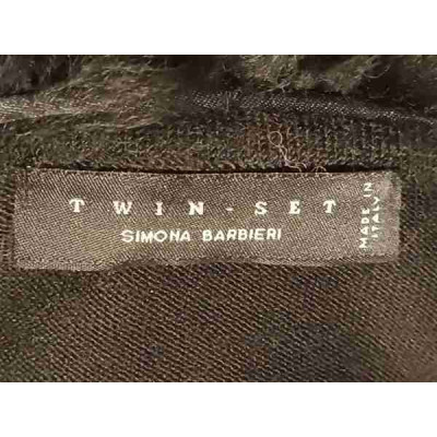 Twin Set - Cardigan da donna in misto lana di color nero - Italianfashionglam