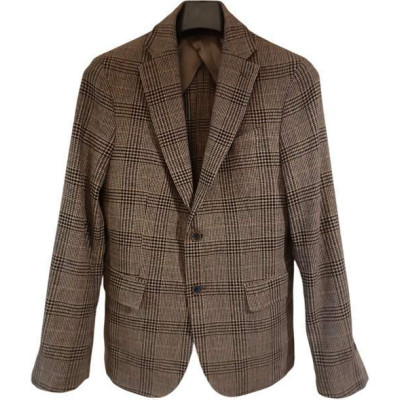 Bottega del Sarto - Giacca da uomo in lana Principe di Galles di color grigio - Italianfashionglam