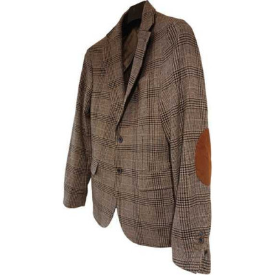 Bottega del Sarto - Giacca da uomo in lana Principe di Galles di color grigio - Italianfashionglam