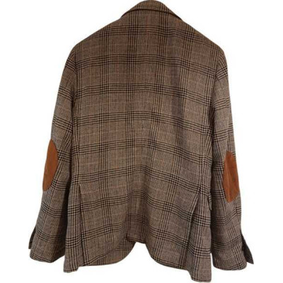 Bottega del Sarto - Giacca da uomo in lana Principe di Galles di color grigio - Italianfashionglam