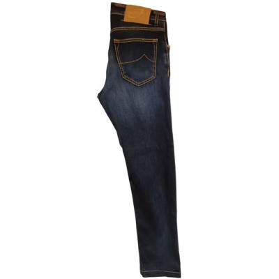 Jacob Cohën - Blue jeans da uomo in cotone 5 tasche slim fit - Italianfashionglam