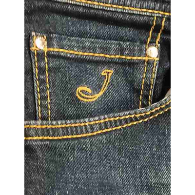 Jacob Cohën - Blue jeans da uomo in cotone 5 tasche slim fit - Italianfashionglam