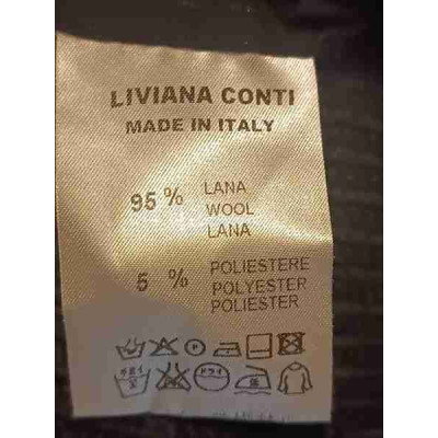 Liviana Conti - Cardigan da donna in lana di colore nero - Italianfashionglam