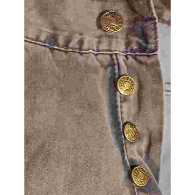 Versace - Grey jeans da donna in cotone dritti 5 tasche - Italianfashionglam