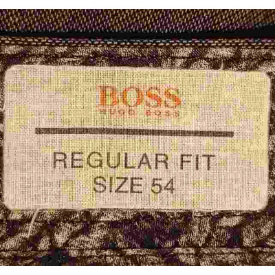 Hugo Boss - Pantalone da uomo in puro cotone di colore grigio - Italianfashionglam