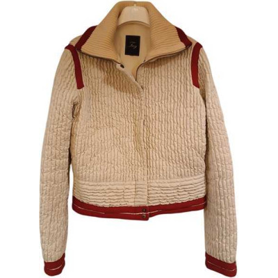 Fay - Giacca da donna in trapunta di color bianco panna - Italianfashionglam