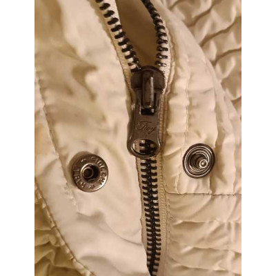 Fay - Giacca da donna in trapunta di color bianco panna - Italianfashionglam