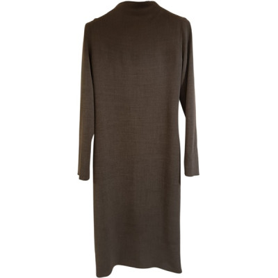 Twin-Set - Abito tubino in tessuto di viscosa e lana grigio- Italianfashionglam