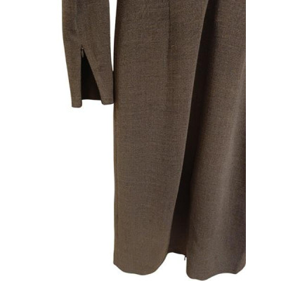 Twin-Set - Abito tubino in tessuto di viscosa e lana grigio- Italianfashionglam