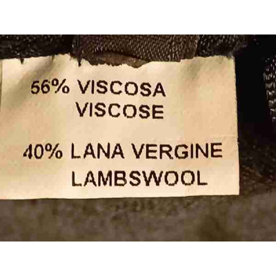 Twin-Set - Abito tubino in tessuto di viscosa e lana grigio- Italianfashionglam