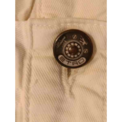 Etro - White jeans da uomo in cotone stretch 4 tasche - Italianfashionglam
