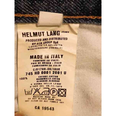 Helmut Lang - Blue jeans da donna in cotone denim dritti  - Italianfashionglam