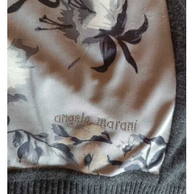 Angelo Marani - Cardigan da donna in seta e lana merino grigio - Italianfashionglam