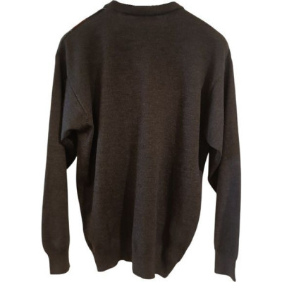 Burlington - Pullover da uomo in pura lana color grigio a rombi multi color - Italianfashionglam