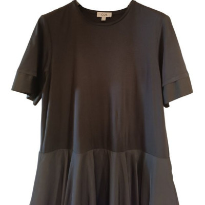 Cos - Abito da donna in tessuto misto cotone colore nero - Italianfashionglam