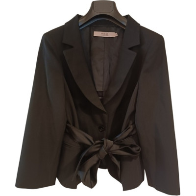 Valentino - Giacca corta da donna in lana di colore nero - Italianfashionglam