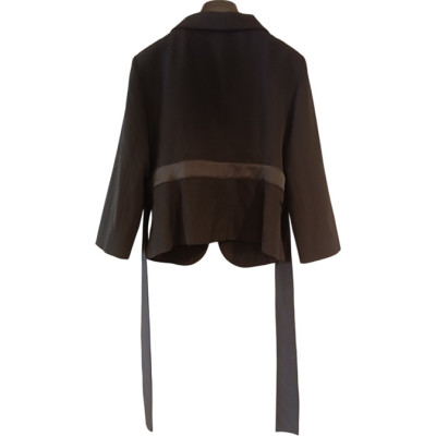 Valentino - Giacca corta da donna in lana di colore nero - Italianfashionglam