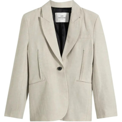 Les Coyotes De Paris - Giacca da donna in lino beige - Italianfashionglam