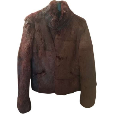 Heich - Giacca da donna in lapin colore bordò due tasche - Italianfashionglam