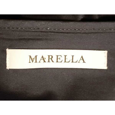 Marella - Gonna in puro cotone di color nero con ricami - Italianfashionglam