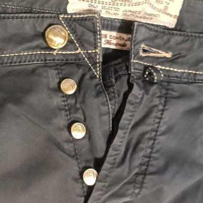 Jacob Cohën - Pantalone da uomo in cotone color blu 5 tasche - Italianfashionglam