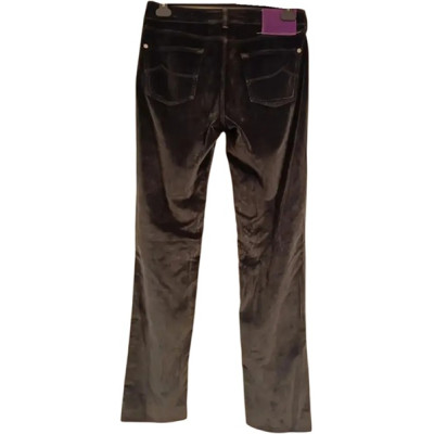 Jacob Cohën - Pantalone donna slim fit in cotone grigio - Italianfashionglam