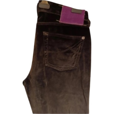 Jacob Cohën - Pantalone donna slim fit in cotone grigio - Italianfashionglam