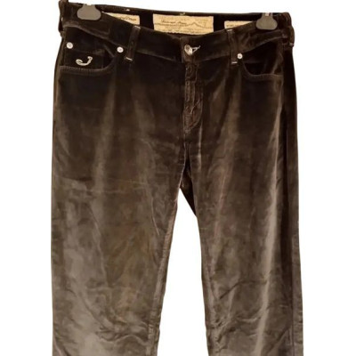 Jacob Cohën - Pantalone donna slim fit in cotone grigio - Italianfashionglam