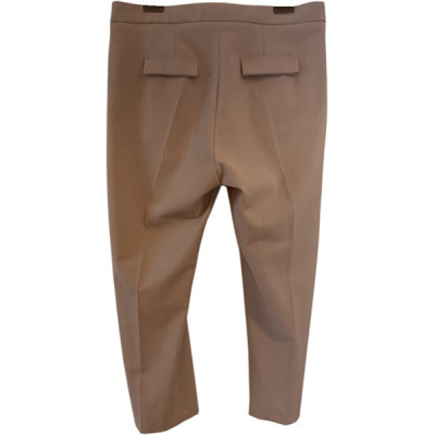 Liviana Conti - Pantalone da donna a carota in lana color beige. Italianfashionglam
