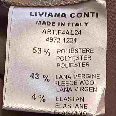 Liviana Conti - Pantalone da donna a carota in lana color beige. Italianfashionglam