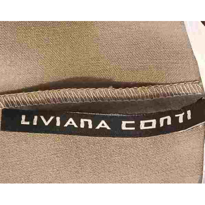 Liviana Conti - Pantalone da donna a carota in lana color beige. Italianfashionglam