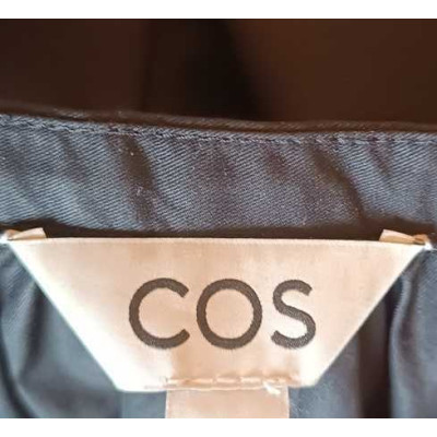 Cos - Camicia da donna in tessuto di cotone color nero - Italianfashionglam