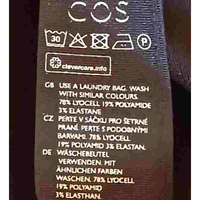 Cos - Abito da donna lungo in tessuto lyocell color nero - Italianfashionglam