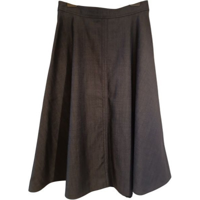 Max&Co. Gonna in lana vergine svasata color blue denim - Italianfashionglam