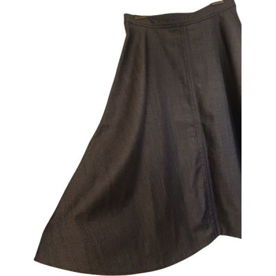 Max&Co. Gonna in lana vergine svasata color blue denim - Italianfashionglam