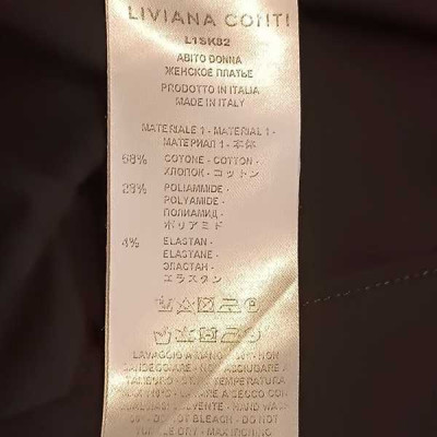 Liviana Conti - Abito tubino in cotone stretch color nero - Italianfashionglam