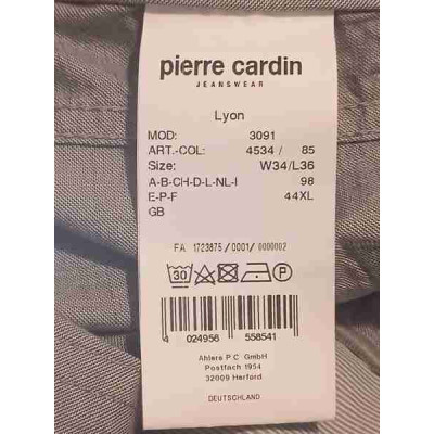 Pierre Cardin - Jeans uomo gamba dritta in cotone grigio - Italianfashionglam