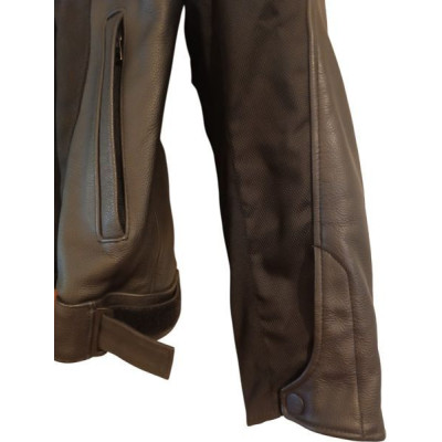Revit - Giacca tecnica da motociclista in vera pelle nera - Italianfashionglam