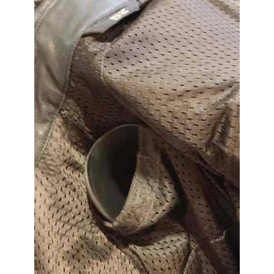 Revit - Giacca tecnica da motociclista in vera pelle nera - Italianfashionglam