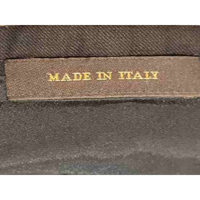 Trussardi - Pantalone da donna in lana blu scuro a gamba dritta - Italianfashionglam