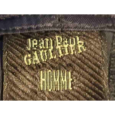 Jean Paul Gaultier - Pantalone da uomo in viscosa color blu scuro - Italianfashionglam