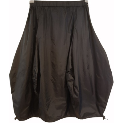 Primonumero - Gonna balloon in nylon di colore nero - Italianfashionglam