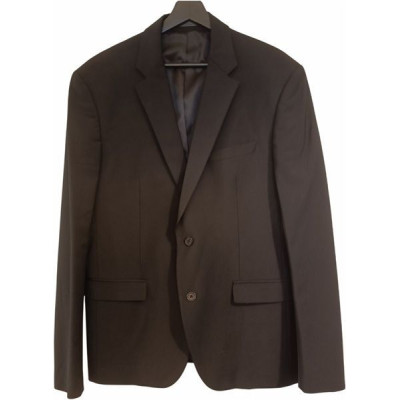 Calvin Klein - Completo da uomo in fresco di lana nero - Italianfashionglam